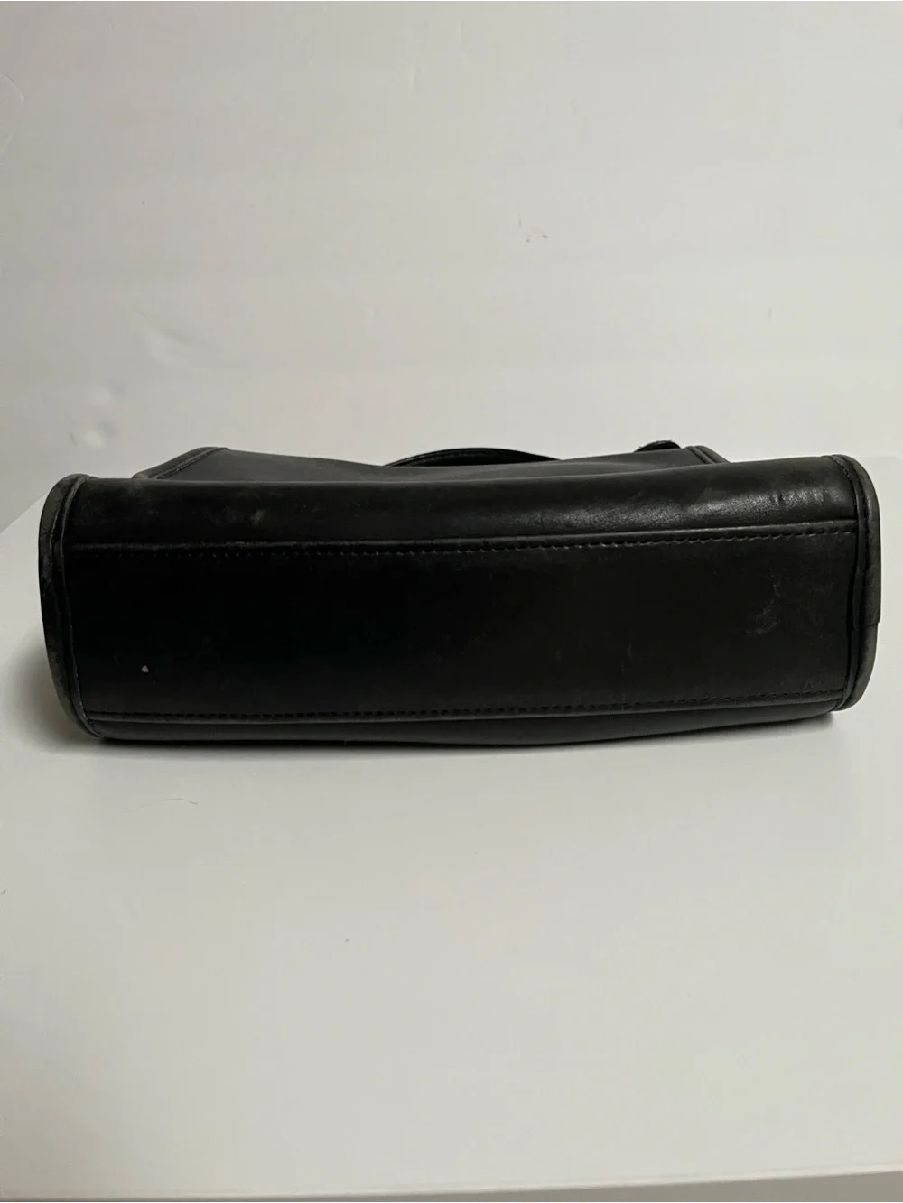Coach Black Leather Top-Handle Briefcase